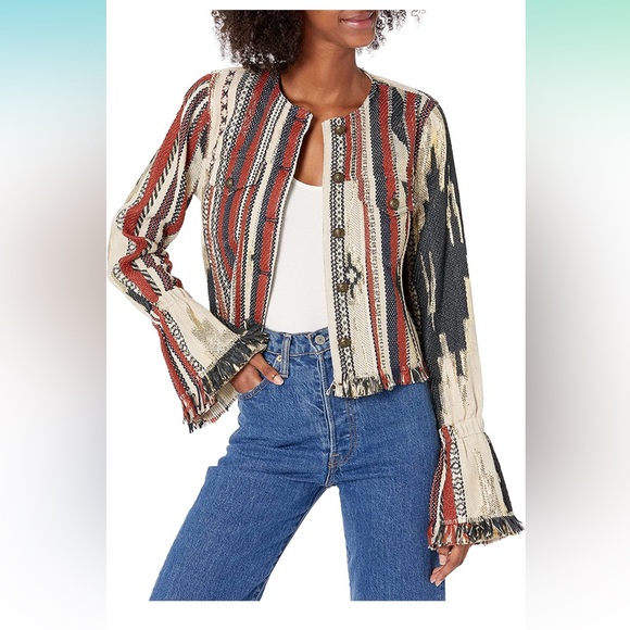 NWT $545 Ramy Brook Dakota Fringe Jacket - Picture 2 of 12